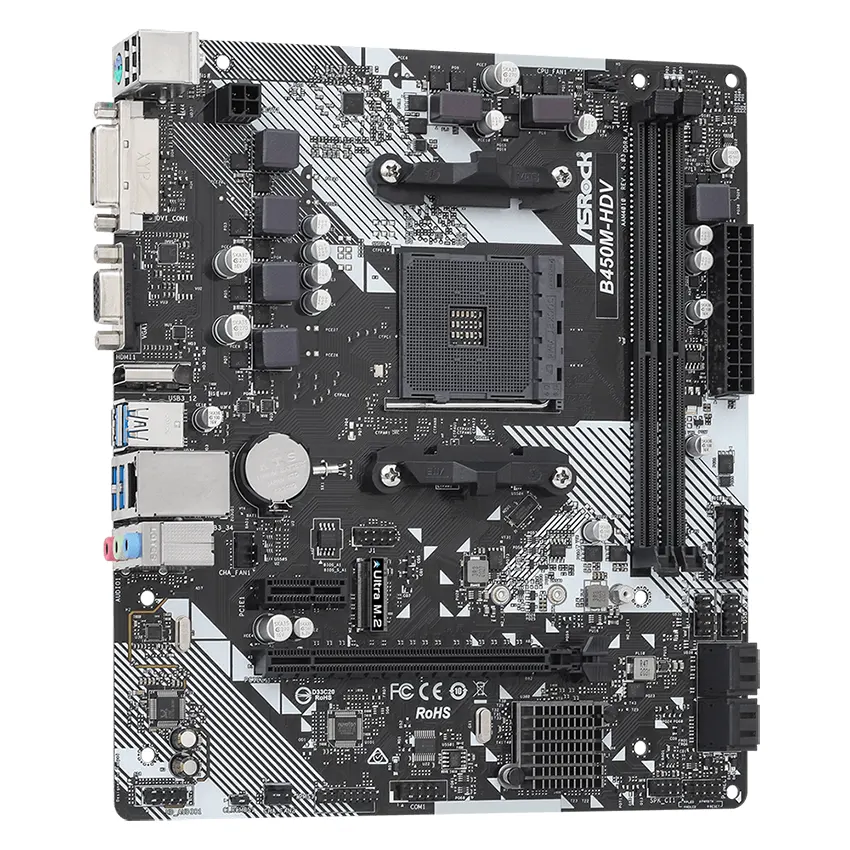Motherboard ASRock B450M-HDV R4.0, Socket AM4 Motherboard ASRock B450M-HDV R4.0, Socket AM4