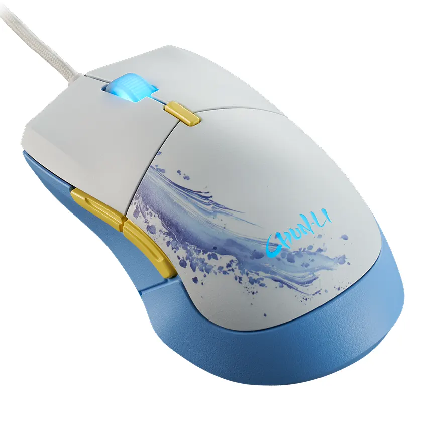 Mouse Cooler Master MM310 SF6 CHUN-LI, Gamer, USB, Blanco/Celeste