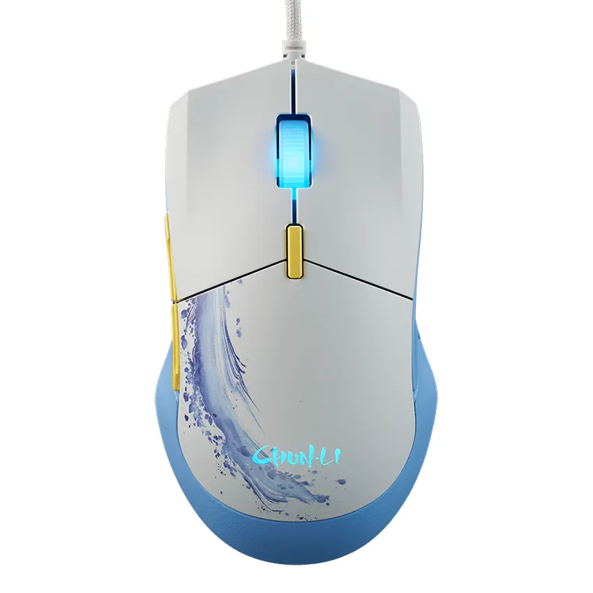 Mouse Cooler Master MM310 SF6 CHUN-LI, Gamer, USB, Blanco/Celeste