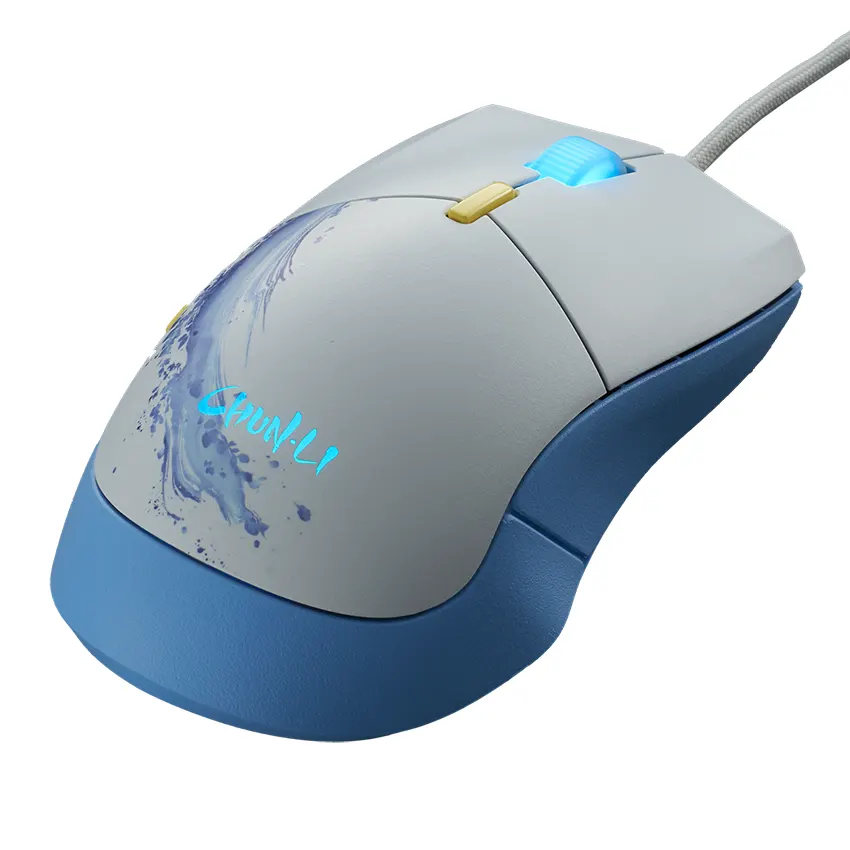 Mouse Cooler Master MM310 SF6 CHUN-LI, Gamer, USB, Blanco/Celeste