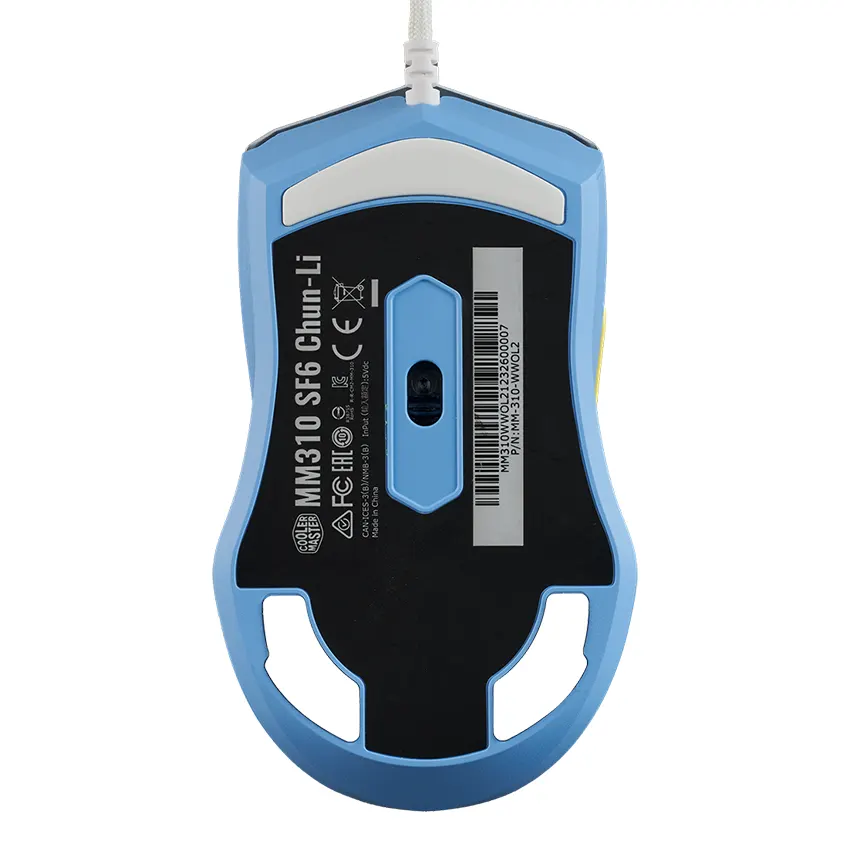 Mouse Cooler Master MM310 SF6 CHUN-LI, Gamer, USB, Blanco/Celeste