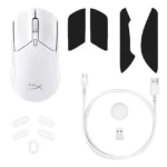 Mouse Inalámbrico HyperX Pulsefire Haste 2, Gamer, Blanco