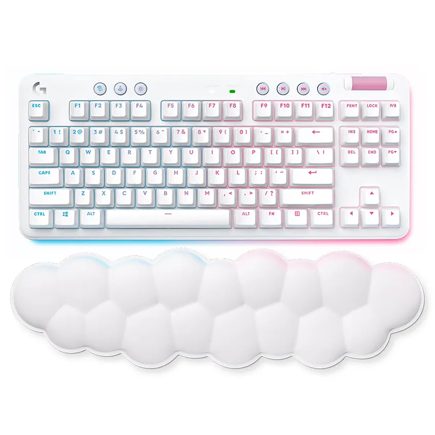 Teclado Inalámbrico Logitech G G715 TKL, LIGHTSYNC RGB, Mecánico, Gamer, Blanco Teclado Inalámbrico Logitech G G715 TKL, LIGHTSYNC RGB, Mecánico, Gamer, Blanco