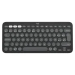 Teclado Inalámbrico Logitech Pebble Keys 2 K380s, Bluetooth, Negro Grafito, Español