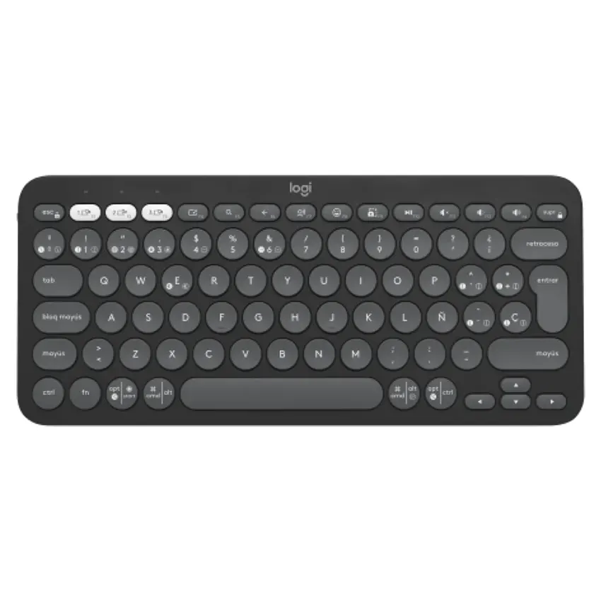 Teclado Inalámbrico Logitech Pebble Keys 2 K380s, Bluetooth, Negro Grafito, Español Teclado Inalámbrico Logitech Pebble Keys 2 K380s, Bluetooth, Negro Grafito, Español