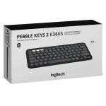 Teclado Inalámbrico Logitech Pebble Keys 2 K380s, Bluetooth, Negro Grafito, Español