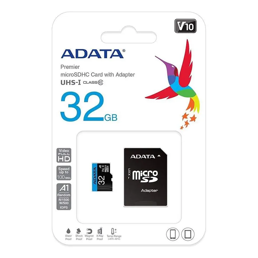 Tarjeta de Memoria ADATA Premier microSDHC 32GB, U1, V10, A1, Clase 10, Adaptador Tarjeta de Memoria ADATA Premier microSDHC 32GB, U1, V10, A1, Clase 10, Adaptador