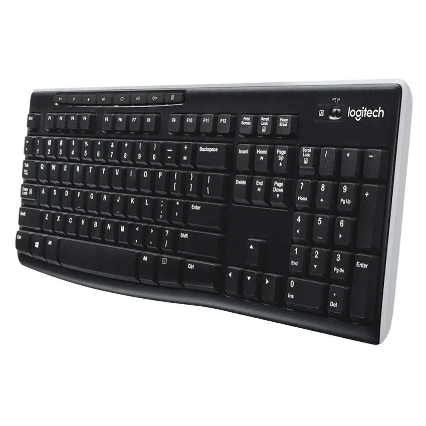 Teclado Inalámbrico Logitech K270, Negro, Español