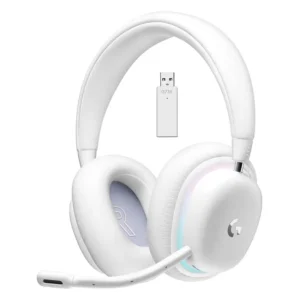 Auriculares Inalámbricos Logitech G G735 RGB, Gamer, LIGHTSPEED, White Mist, Blanco