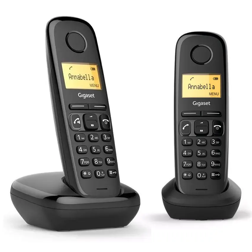 Teléfono inalámbrico Gigaset A270 Duo Negro