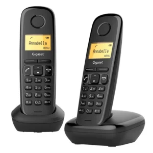 Teléfono inalámbrico Gigaset A270 Duo Negro