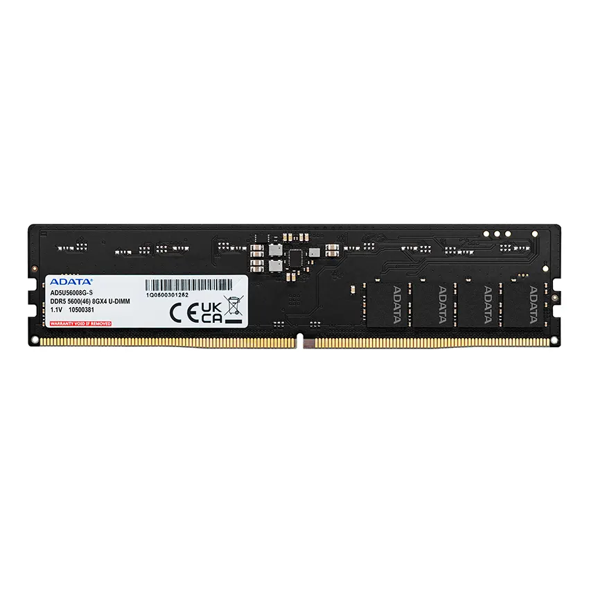 Memoria ADATA 8GB, DDR5, 5600MHz, CL46, U-DIMM Memoria ADATA 8GB, DDR5, 5600MHz, CL46, U-DIMM