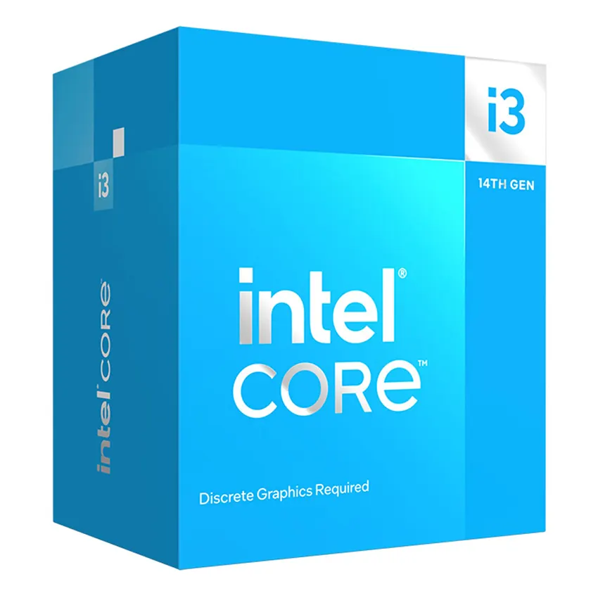 Procesador Intel Core i3-14100F, 3.5GHz, 4 Núcleos, 12MB L3, Sin video, Socket LGA1700, BOX Procesador Intel Core i3-14100F, 3.5GHz, 4 Núcleos, 12MB L3, Sin video, Socket LGA1700, BOX