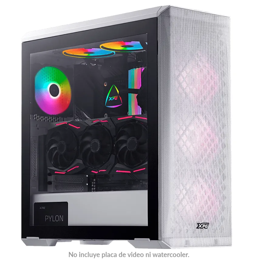 Gabinete ADATA XPG Defender, E-ATX, Sin Fuente, Vidrio Templado, 3 Fan 12 cm ARGB, Blanco