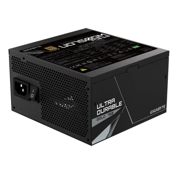 Fuente de alimentación modular Gigabyte UD750GM PG5 750W 80 PLUS Gold, Preparada para PCIe 5.0