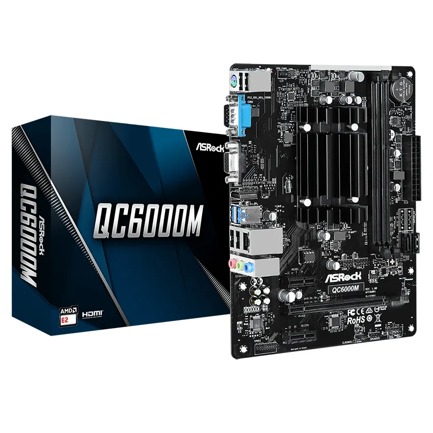 Motherboard ASRock QC6000M, Procesador AMD E2-6110 integrado