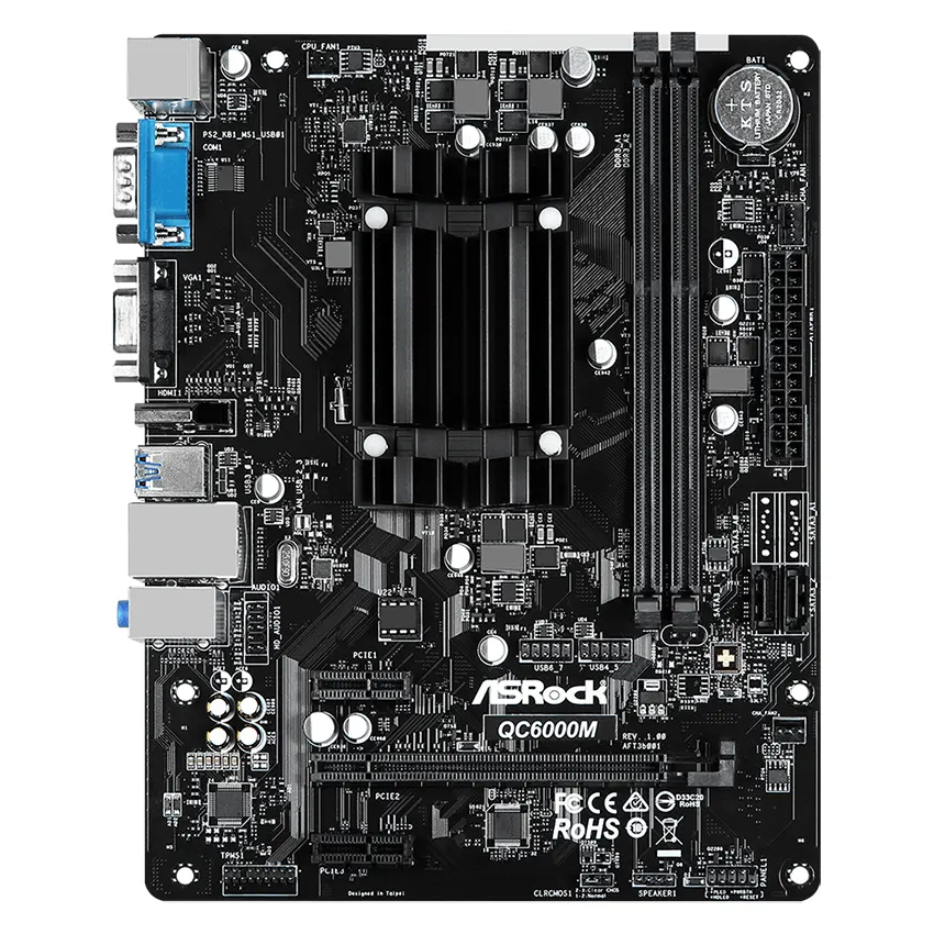 Motherboard ASRock QC6000M, Procesador AMD E2-6110 integrado