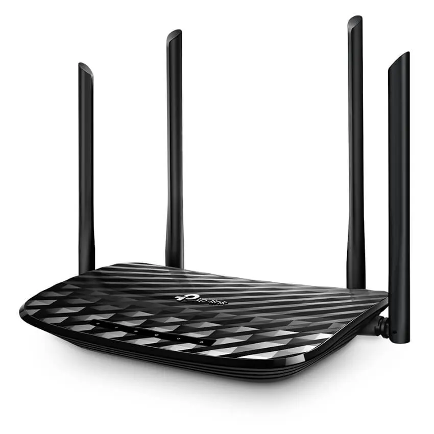 Router Wi-Fi TP-Link Archer C6, AC1200, Doble banda, Negro