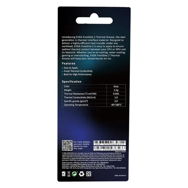 Pasta Térmica de Alto Rendimiento EVGA Frostbite 2