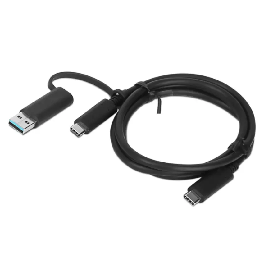 Hub Station Lenovo ThinkPad USB-C con Adaptador USB-A, USB-C 3.2 Gen 2, 3 USB-A 3.2 Gen 2, 2 USB-A 2.0, RJ-45, 2 DisplayPort, 2 HDMI, 90W Power Delivery, Docking Station