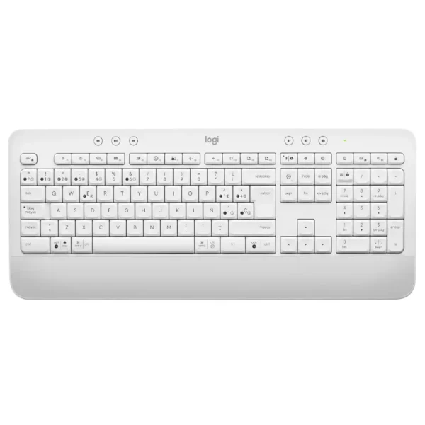 Teclado Inalámbrico Logitech Signature K650, Multidispositivo, Bluetooth, Off White, Español