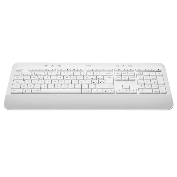 Teclado Inalámbrico Logitech Signature K650, Multidispositivo, Bluetooth, Off White, Español