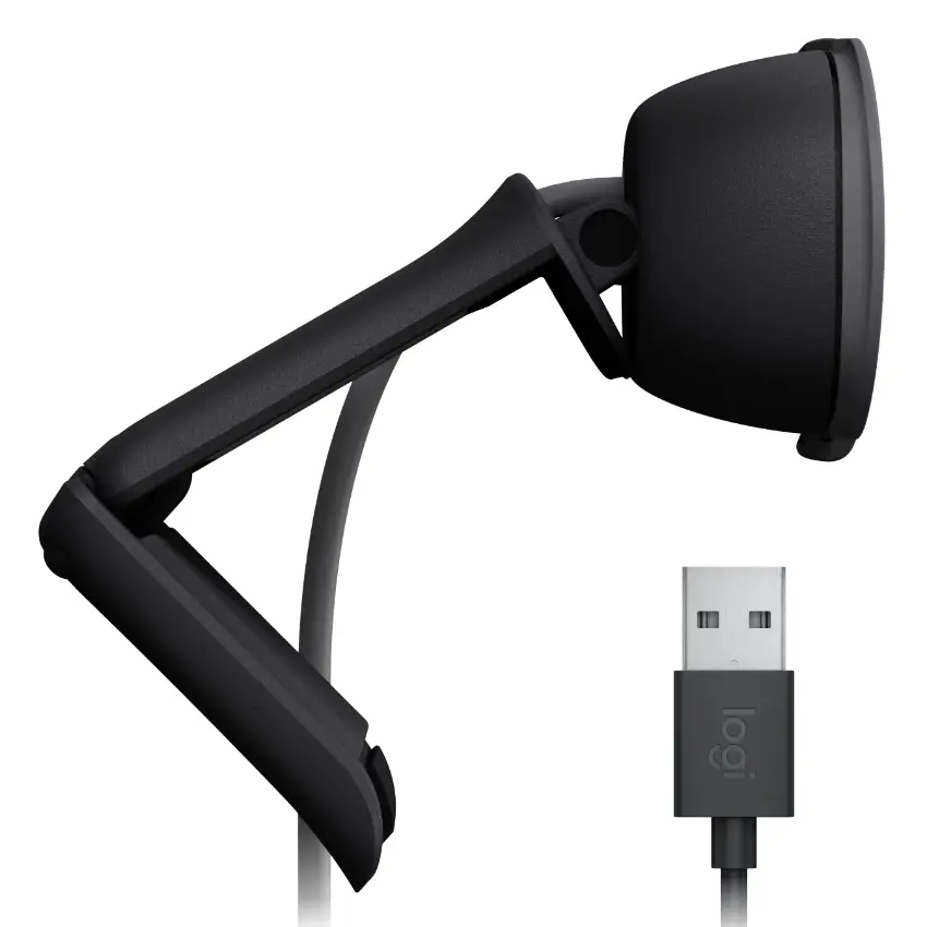 Cámara Web Logitech Brio 100 Gris Oscuro
