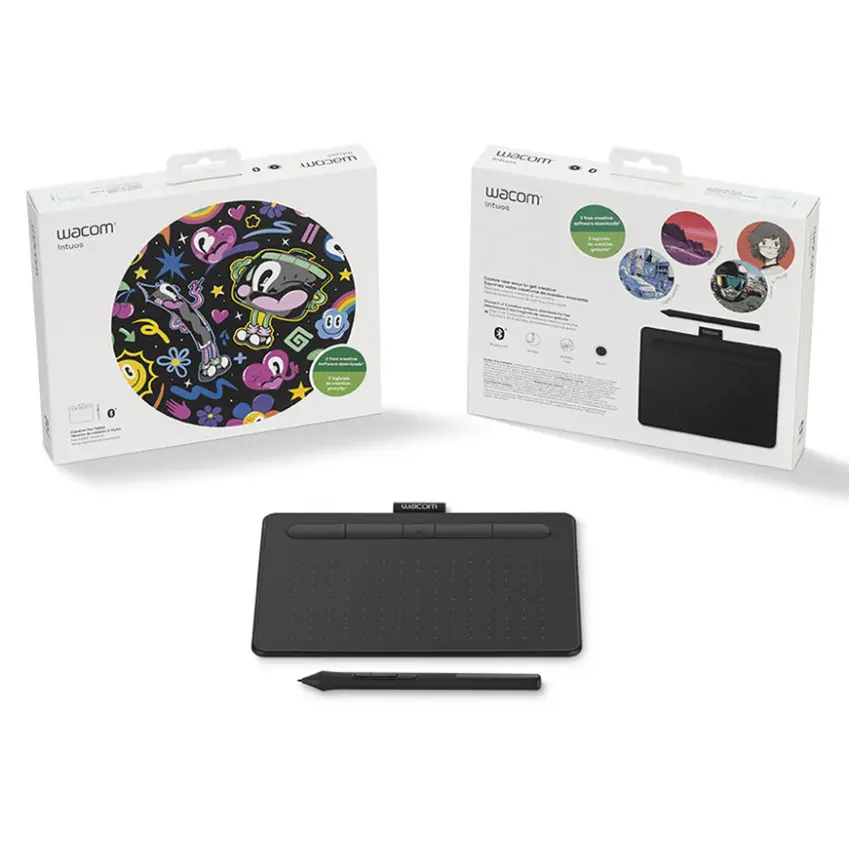 Tableta Gráfica Wacom Intuos Small con Bluetooth (Negra)