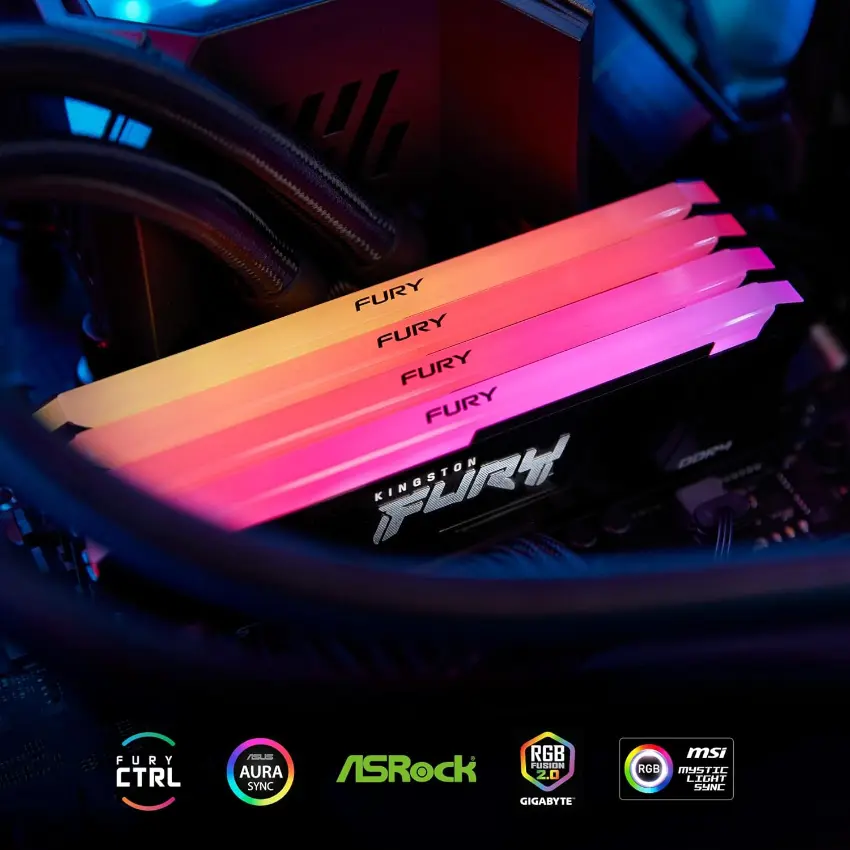 Memoria Kingston FURY Beast, DDR4, RGB, UDIMM Memoria Kingston FURY Beast, DDR4, RGB, UDIMM
