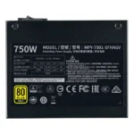 Fuente de alimentación modular Cooler Master V750 SFX Gold, 750W 80 Plus Gold, Uso en Mini ITX