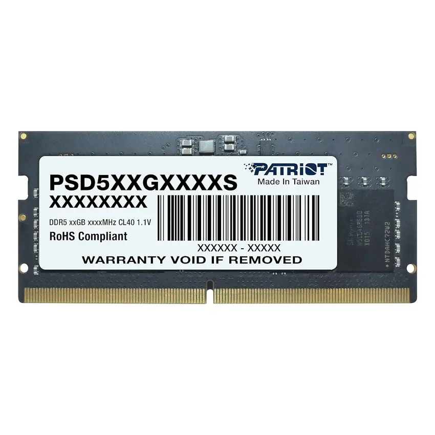 Memoria Patriot Signature, DDR5, SODIMM, Notebook Memoria Patriot Signature, DDR5, SODIMM, Notebook