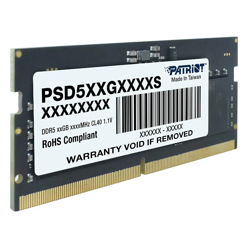Memoria Patriot Signature, DDR5, SODIMM, Notebook Memoria Patriot Signature, DDR5, SODIMM, Notebook