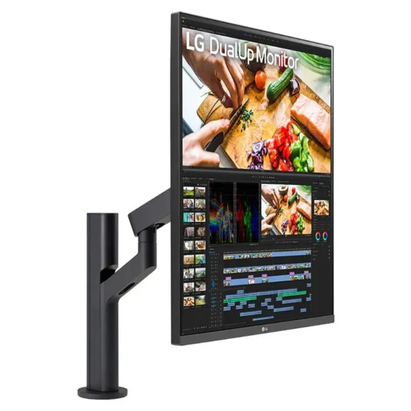Monitor con brazo ergonómico LG DualUp 28MQ780-B, 27.6″, 60Hz, Nano IPS, 2560×2880, 5ms, DisplayPort, HDMI, USB-C