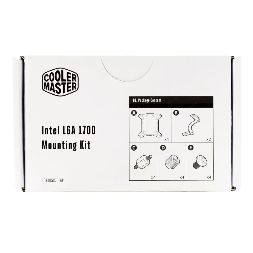 Kit de actualización LGA 1700 para Refrigeradores Líquidos Cooler Master Kit de actualización LGA 1700 para Refrigeradores Líquidos Cooler Master