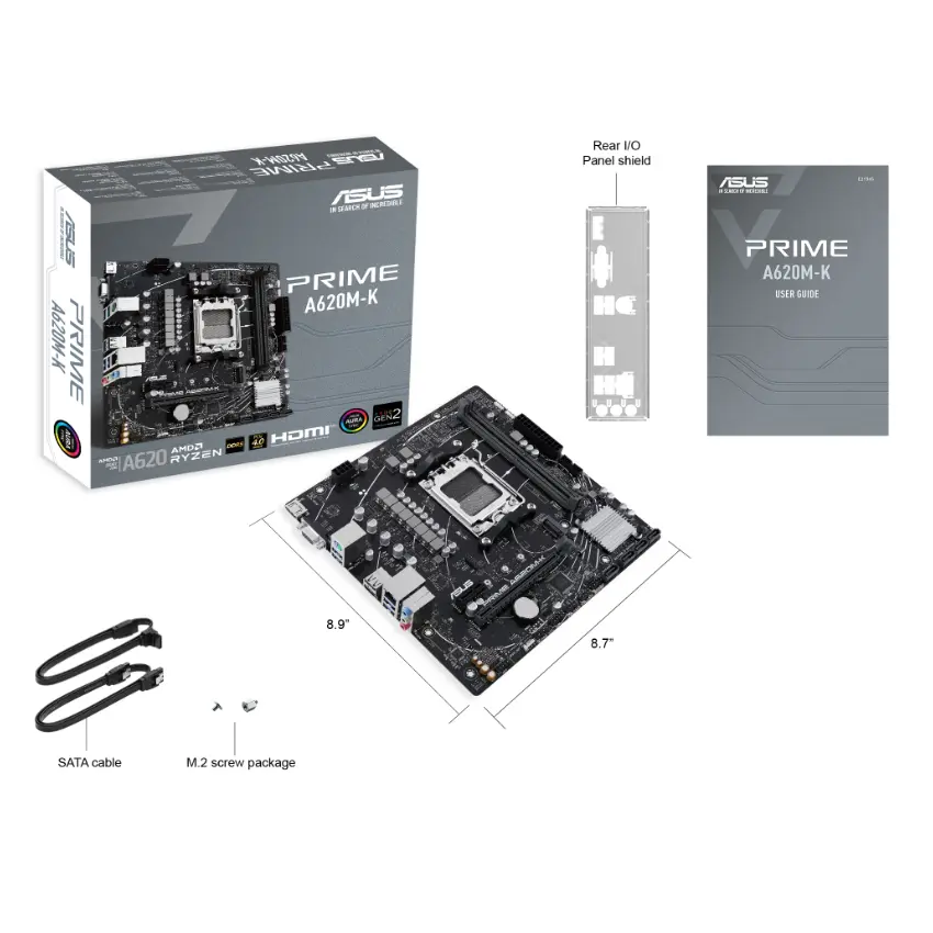 Motherboard ASUS PRIME A620M-K, DDR5, Socket AM5