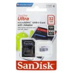Tarjeta de Memoria microSDHC SanDisk Ultra 32GB, UHS-I, U1, Clase 10, Adaptador