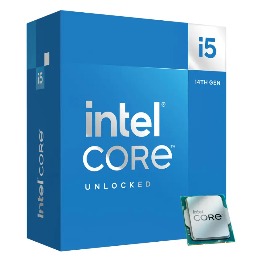 Procesador Intel Core i5-14600K, 3.5GHz, 14 Núcleos, 24MB L3, Sin cooler/disipador, Socket LGA1700, BOX Procesador Intel Core i5-14600K, 3.5GHz, 14 Núcleos, 24MB L3, Sin cooler/disipador, Socket LGA1700, BOX