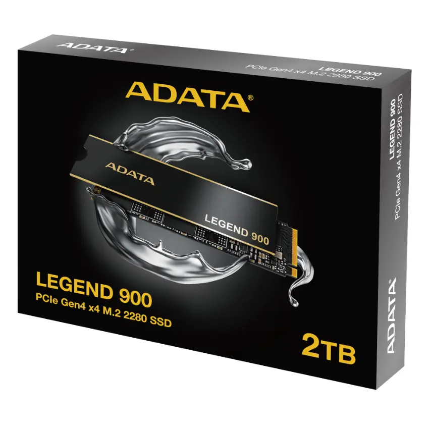 Disco SSD ADATA LEGEND 900 2TB, 3D NAND, PCIe Gen4 x4, M.2 2280, Disipador Disco SSD ADATA LEGEND 900 2TB, 3D NAND, PCIe Gen4 x4, M.2 2280, Disipador