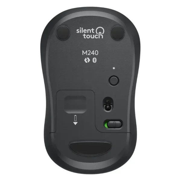 Mouse Inalámbrico Logitech M240 Silent, Bluetooth, Negro