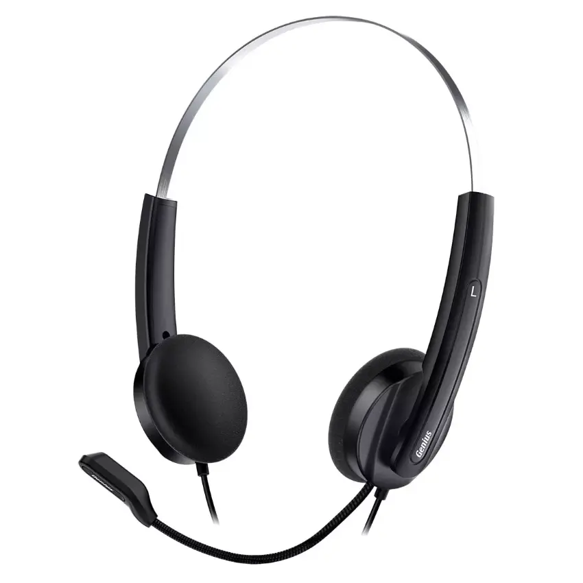 Auriculares Genius HS-220U, USB, Negro