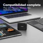 Disco Externo SSD Crucial X10 Pro, USB 3.2 Gen 2x2 tipo C, Negro