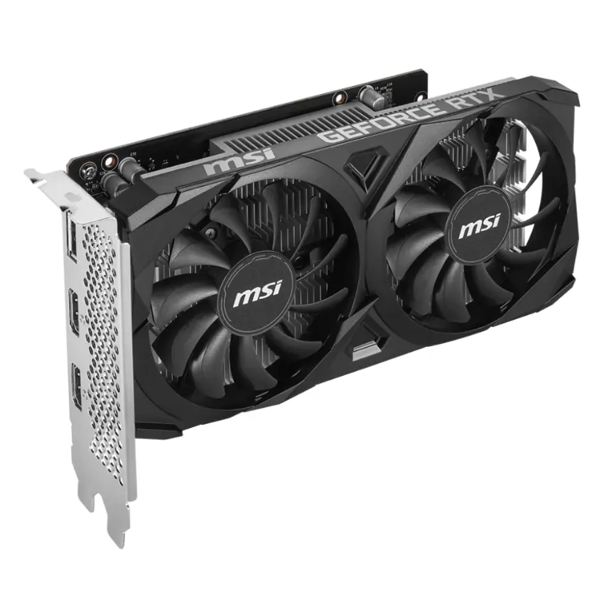 Placa de Video MSI GeForce RTX 3050 VENTUS 2X OC 6GB GDDR6 Placa de Video MSI GeForce RTX 3050 VENTUS 2X OC 6GB GDDR6