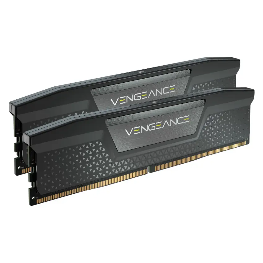 Memoria Corsair VENGEANCE, DDR5, UDIMM, XMP, Kit de 2, Negro Memoria Corsair VENGEANCE, DDR5, UDIMM, XMP, Kit de 2, Negro