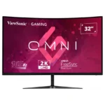 Monitor Gamer ViewSonic VX3218C-2K, 31.5″, 165Hz, VA 1500R, 2560x1440, 1ms, DisplayPort, HDMI, FreeSync Premium