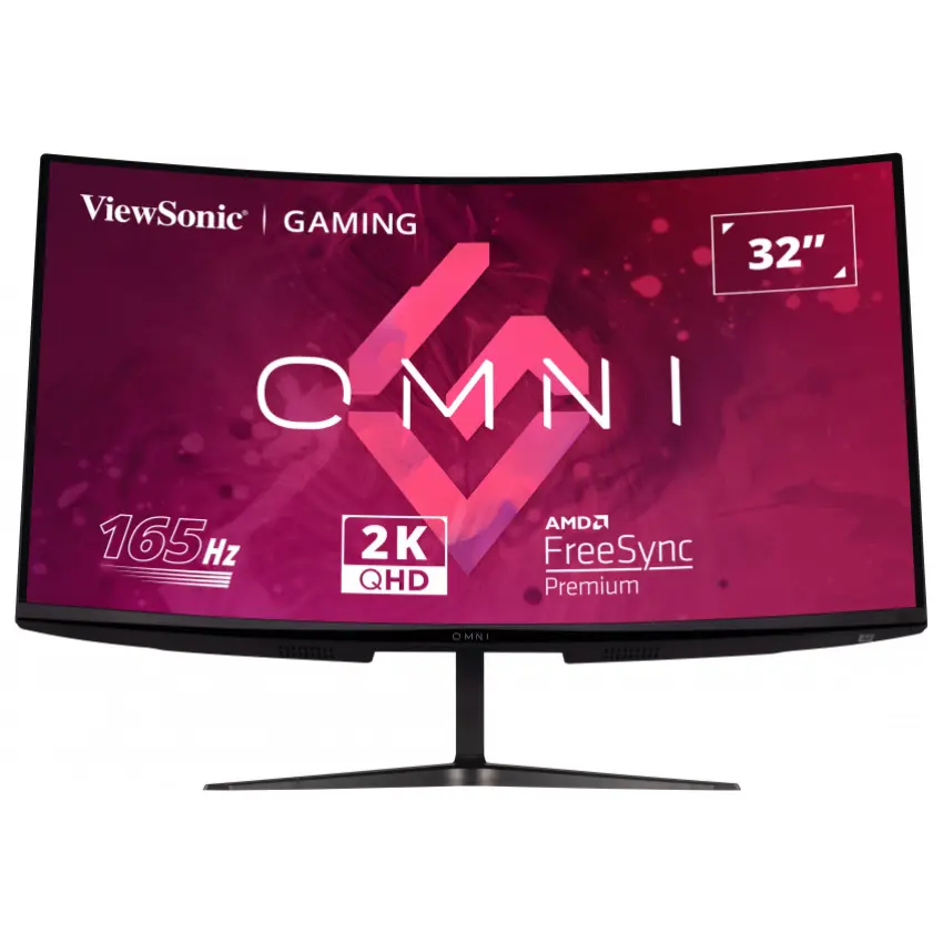 Monitor Gamer ViewSonic VX3218C-2K, 31.5″, 165Hz, VA 1500R, 2560x1440, 1ms, DisplayPort, HDMI, FreeSync Premium