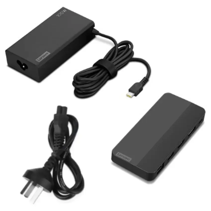Hub Station Lenovo USB-C Dual Display Travel Dock con Adaptador USB-C de 100W, 2 USB-C 3.2 Gen 2, USB-A 3.2 Gen 2, RJ-45, DisplayPort, HDMI, Hasta 100W Power Delivery, Docking Station