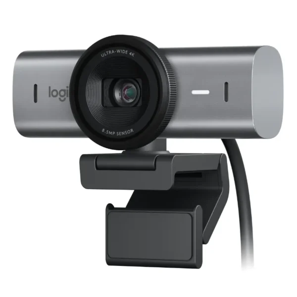 Cámara Web Logitech Brio MX, Ultra HD, 4K, Graphite, Gris