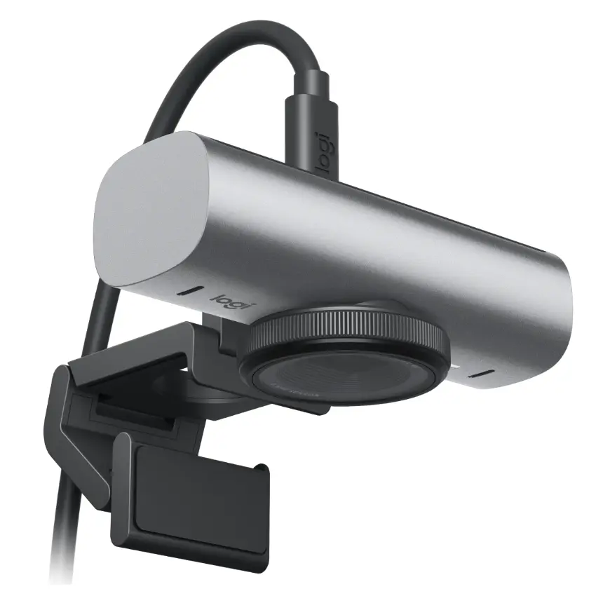 Cámara Web Logitech Brio MX, Ultra HD, 4K, Graphite, Gris