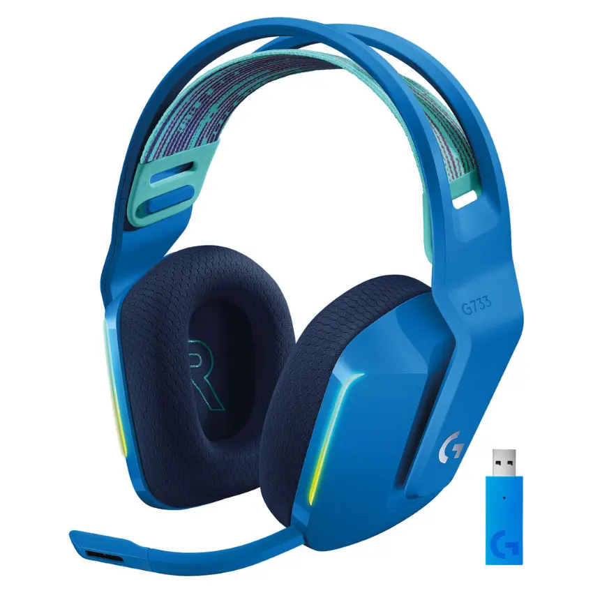 Auriculares Inalámbricos Logitech G G733, Gamer, LIGHTSPEED, Azul Auriculares Inalámbricos Logitech G G733, Gamer, LIGHTSPEED, Azul