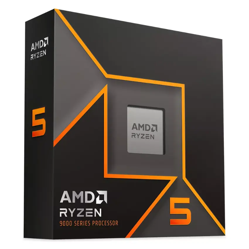 Procesador AMD Ryzen 5 9600X, 3.9GHz, 6 Núcleos, 6MB L2, 32MB L3, Sin cooler/disipador, Radeon, Socket AM5, BOX